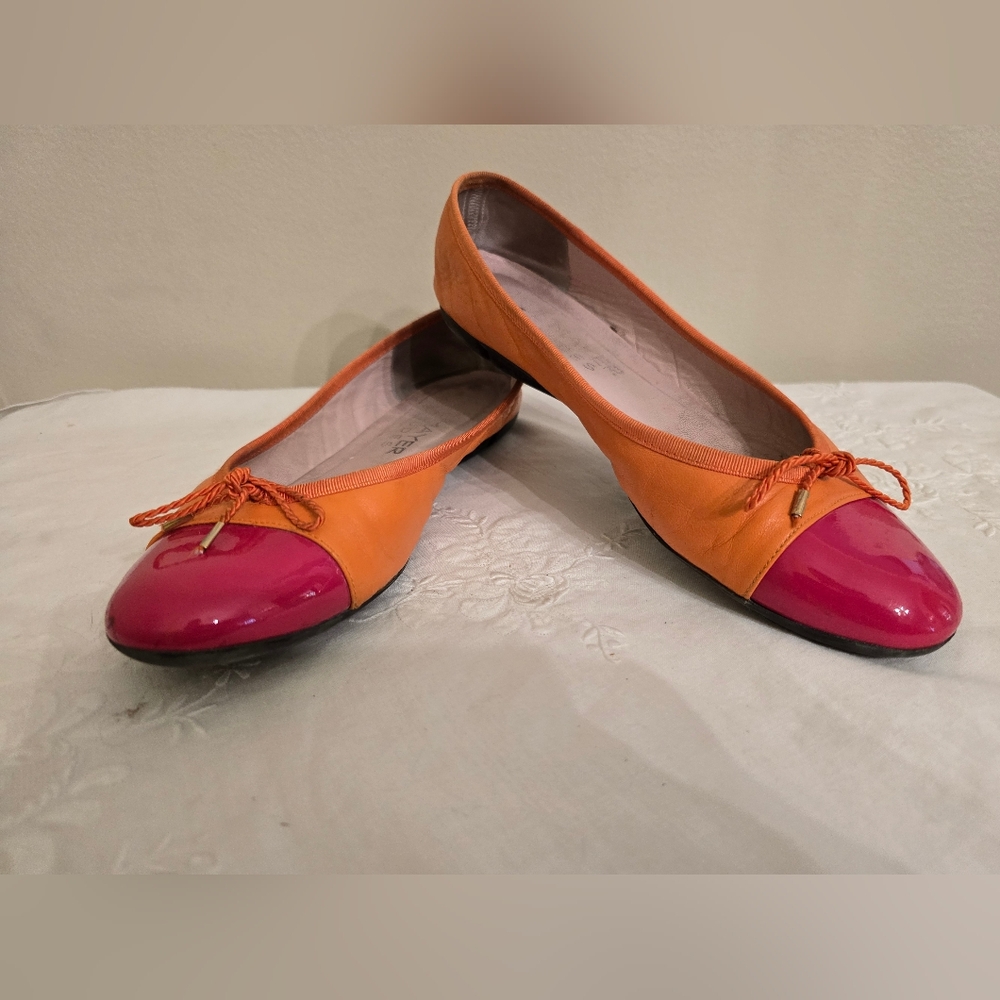 Paul Mayer Attitudes Orange and Pink Women's Ballet Flats Size 9B